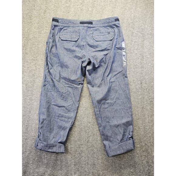 Tommy Hilfiger Lightweight Drawstring Waist Pants Sz 10 Rolled Cuff Straight leg - Picture 2 of 11